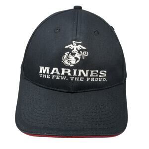 Marines The Few The Proud Slideback Baseball Cap Black one Size Embroidered HTT